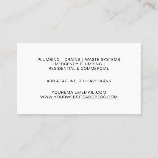 Visitekaartje voor leidinggevend personeel (Achterkant)