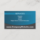 Visitekaartje voor leidinggevend personeel (Achterkant)