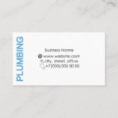 Visitekaartje voor leidinggevende werkzaamheden en (Achterkant)