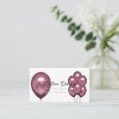 Visitekaartje voor levering ballon (Staand voorkant)