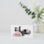 Visitekaartje voor levering en vervoer (Staand voorkant)