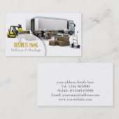 Visitekaartje voor levering en vervoer (Voorkant / Achterkant)