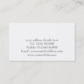 Visitekaartje voor levering en vervoer (Achterkant)