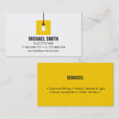 Visitekaartje voor lichtere liftpictogrammen (Voorkant / Achterkant)