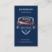 Visitekaartje voor Logo van de auto-industrie, Red (Voorkant)