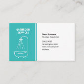 visitekaartje voor loodgieter en handyman (Voorkant)