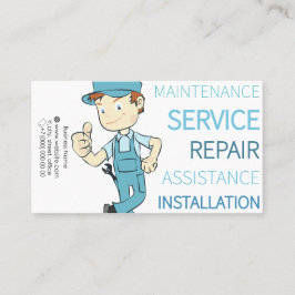 Visitekaartje voor loodgieterswerk