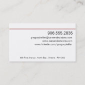 Visitekaartje voor loopbaanontwikkeling - Professi (Achterkant)