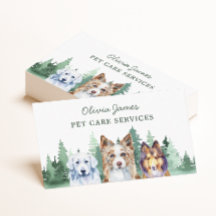 Visitekaartje voor lopen van honden