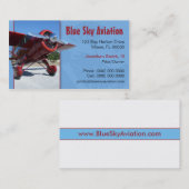 Visitekaartje voor luchtvaartdiensten (Voorkant / Achterkant)