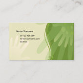 Visitekaartje voor massagespecialist (Achterkant)