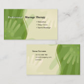 Visitekaartje voor massagespecialist (Voorkant / Achterkant)