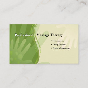 Visitekaartje voor massagespecialist