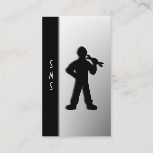 Visitekaartje voor mechanische apparaten/machines (Achterkant)