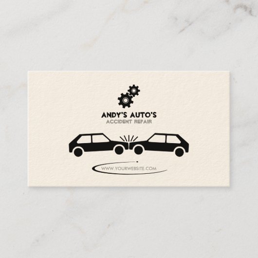 Visitekaartje voor mechanische/ongevallenrecuperat (Voorkant)