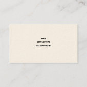 Visitekaartje voor mechanische/ongevallenrecuperat (Achterkant)