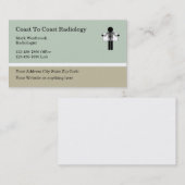 Visitekaartje voor medisch-laboratoriumradioloog (Voorkant / Achterkant)