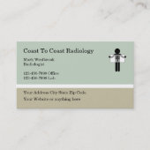 Visitekaartje voor medisch-laboratoriumradioloog (Voorkant)