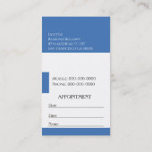 Visitekaartje voor medische artsen (Achterkant)