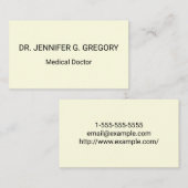 Visitekaartje voor medische artsen (Voorkant / Achterkant)