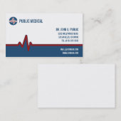 Visitekaartje voor medische gezondheidszorg #Custo (Voorkant / Achterkant)