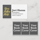  Visitekaartje voor meerdere boeken voor auteurs (Voorkant / Achterkant)