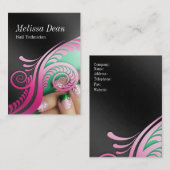 Visitekaartje voor Mestvoorspellingen Salon Techni (Voorkant / Achterkant)