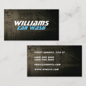 Visitekaartje voor metalen afdekplaatjes van auto' (Voorkant / Achterkant)