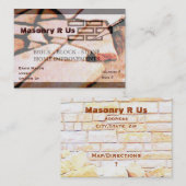 Visitekaartje voor metselwerk (Voorkant / Achterkant)