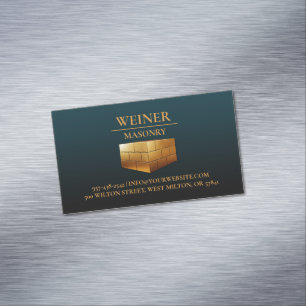 Visitekaartje voor metselwerk magnetisch visitekaartje