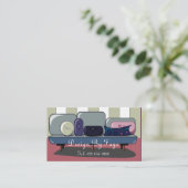 Visitekaartje voor meubelen of interieurontwerpers (Staand voorkant)