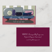 Visitekaartje voor meubelen of interieurontwerpers (Voorkant / Achterkant)