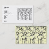 Visitekaartje voor middeleeuwse architectuur (Voorkant / Achterkant)
