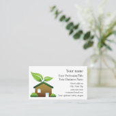 Visitekaartje voor milieuontwerp (Staand voorkant)