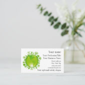 Visitekaartje voor milieuontwerp (Staand voorkant)