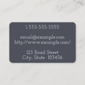 Visitekaartje voor minimale en schone fitness trai (Achterkant)