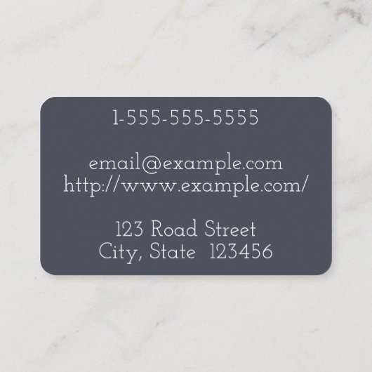 Visitekaartje voor minimale en schone fitness trai (Achterkant)