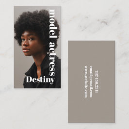 Visitekaartje voor modelfotograaf