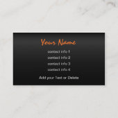 Visitekaartje voor modern design (Achterkant)