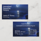 Visitekaartje voor modern Zee met beugel (Voorkant / Achterkant)