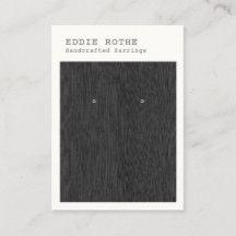 Visitekaartje voor modern zwart-wit haring