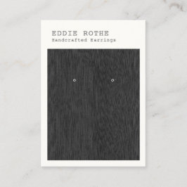 Visitekaartje voor modern zwart-wit haring
