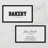 Visitekaartje voor moderne bakkerij aan de rand (Voorkant / Achterkant)