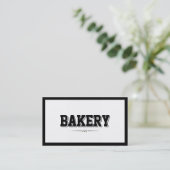 Visitekaartje voor moderne bakkerij aan de rand (Staand voorkant)