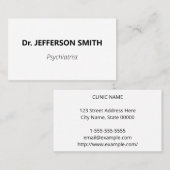 Visitekaartje voor moderne en elementaire psychiat (Voorkant / Achterkant)