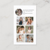 Visitekaartje voor moderne fotocollagefotografen (Achterkant)