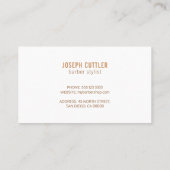 Visitekaartje voor moderne goudkoorts in Barbersho (Achterkant)