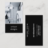visitekaartje voor moderne kamerinterieurdecoratie (Voorkant / Achterkant)