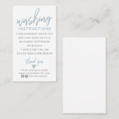 Visitekaartje voor moderne wasinstructies (Voorkant / Achterkant)