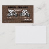 Visitekaartje voor motorfietsen (Voorkant / Achterkant)